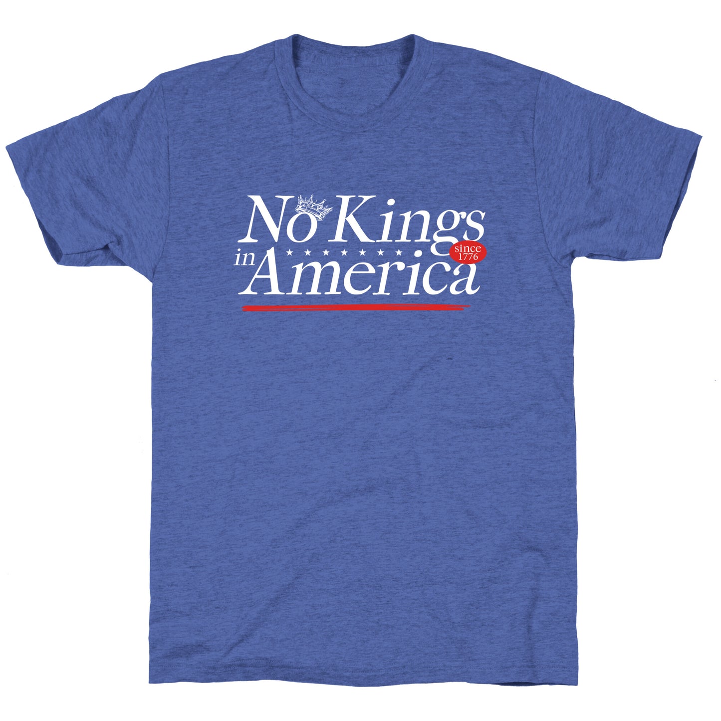 No Kings In America Anti Trump Unisex Triblend Tee