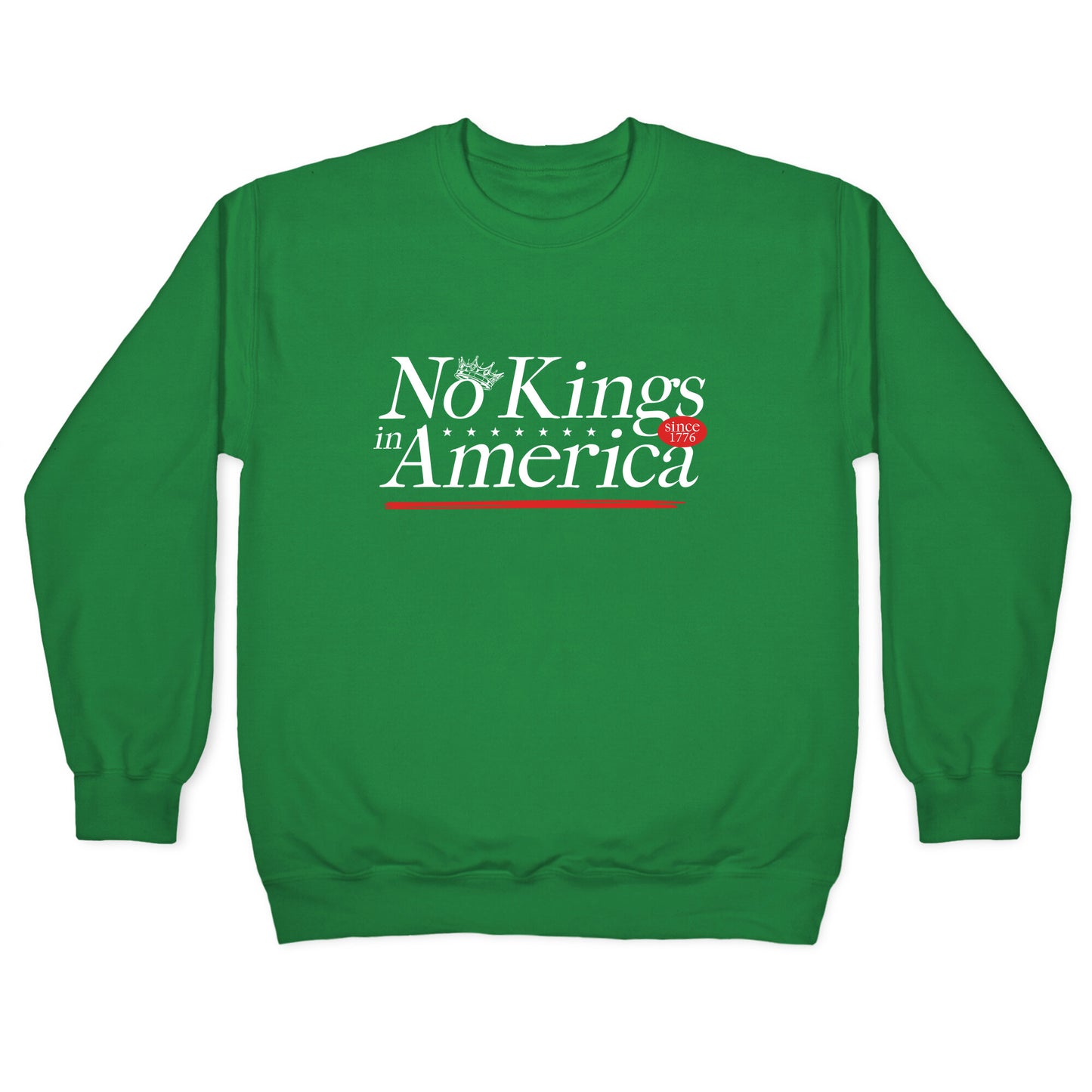 No Kings In America Anti Trump Crewneck Sweatshirt