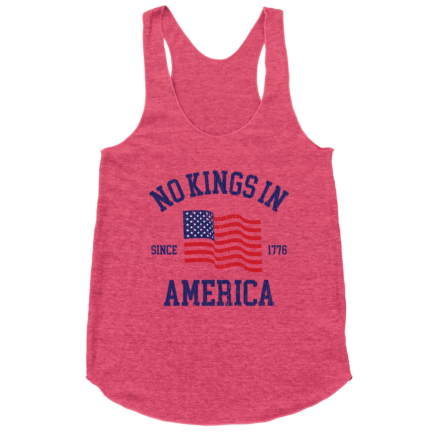 No Kings In America Since 1776 Racerback Tank