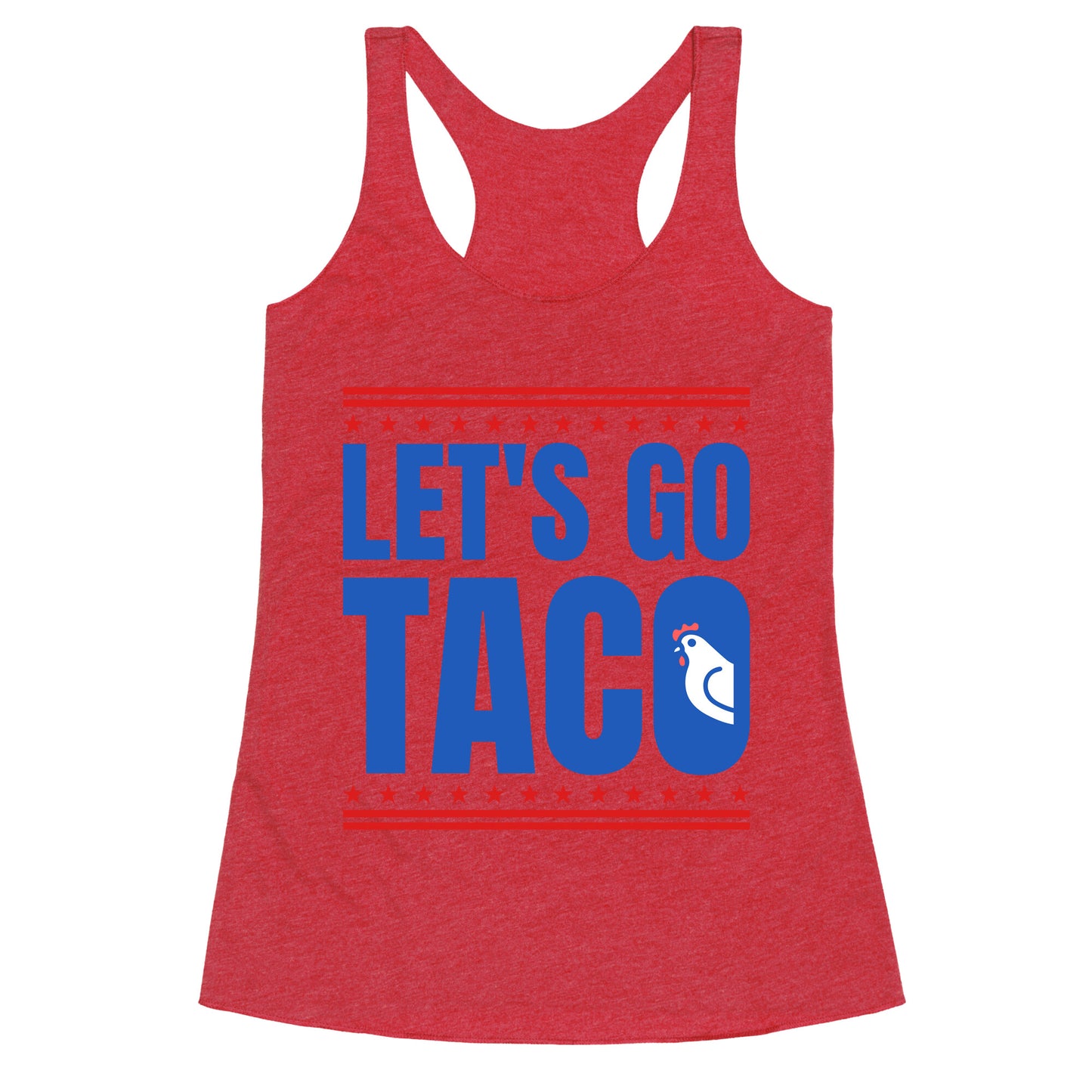 Lets Go Taco Anti Trump Racerback Tank