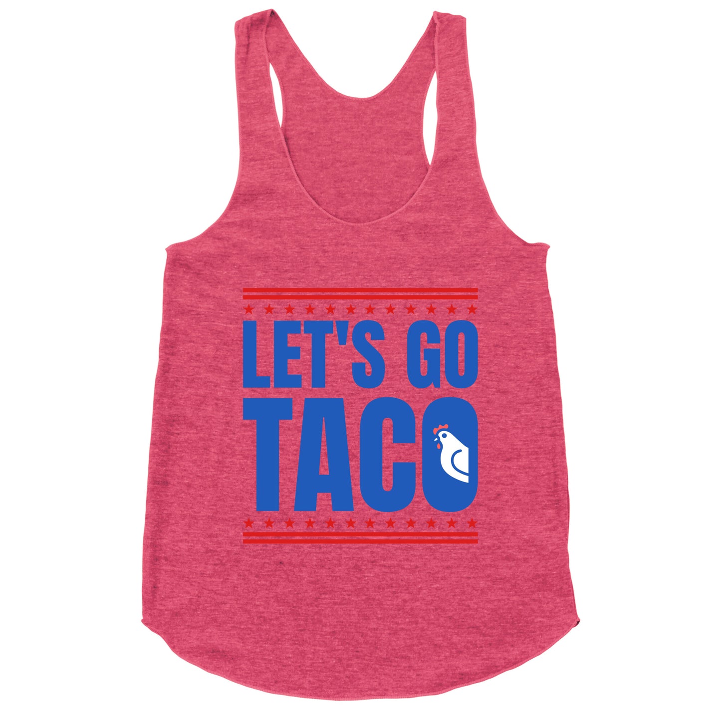 Lets Go Taco Anti Trump Racerback Tank