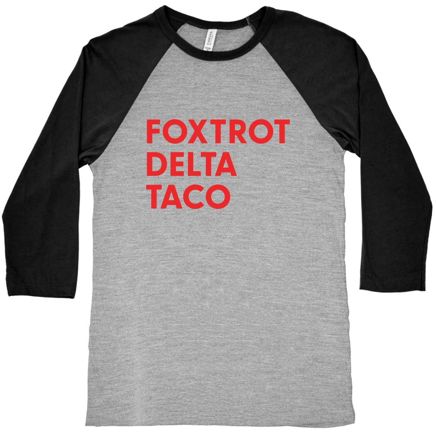 Foxtrot Delta Taco Trump Baseball Tee