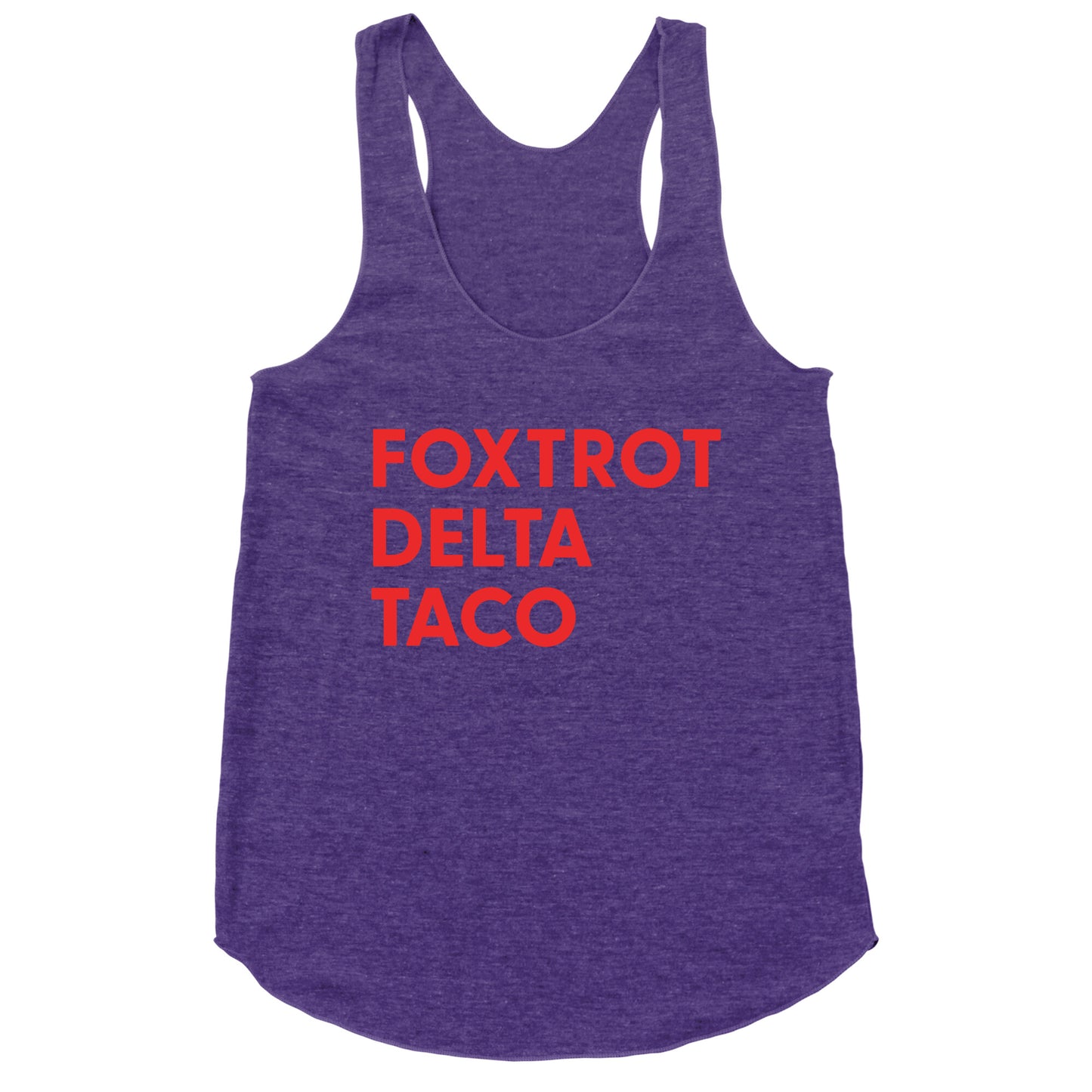 Foxtrot Delta Taco Trump Racerback Tank