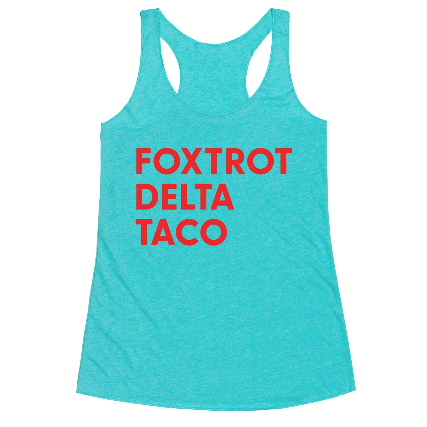 Foxtrot Delta Taco Trump Racerback Tank