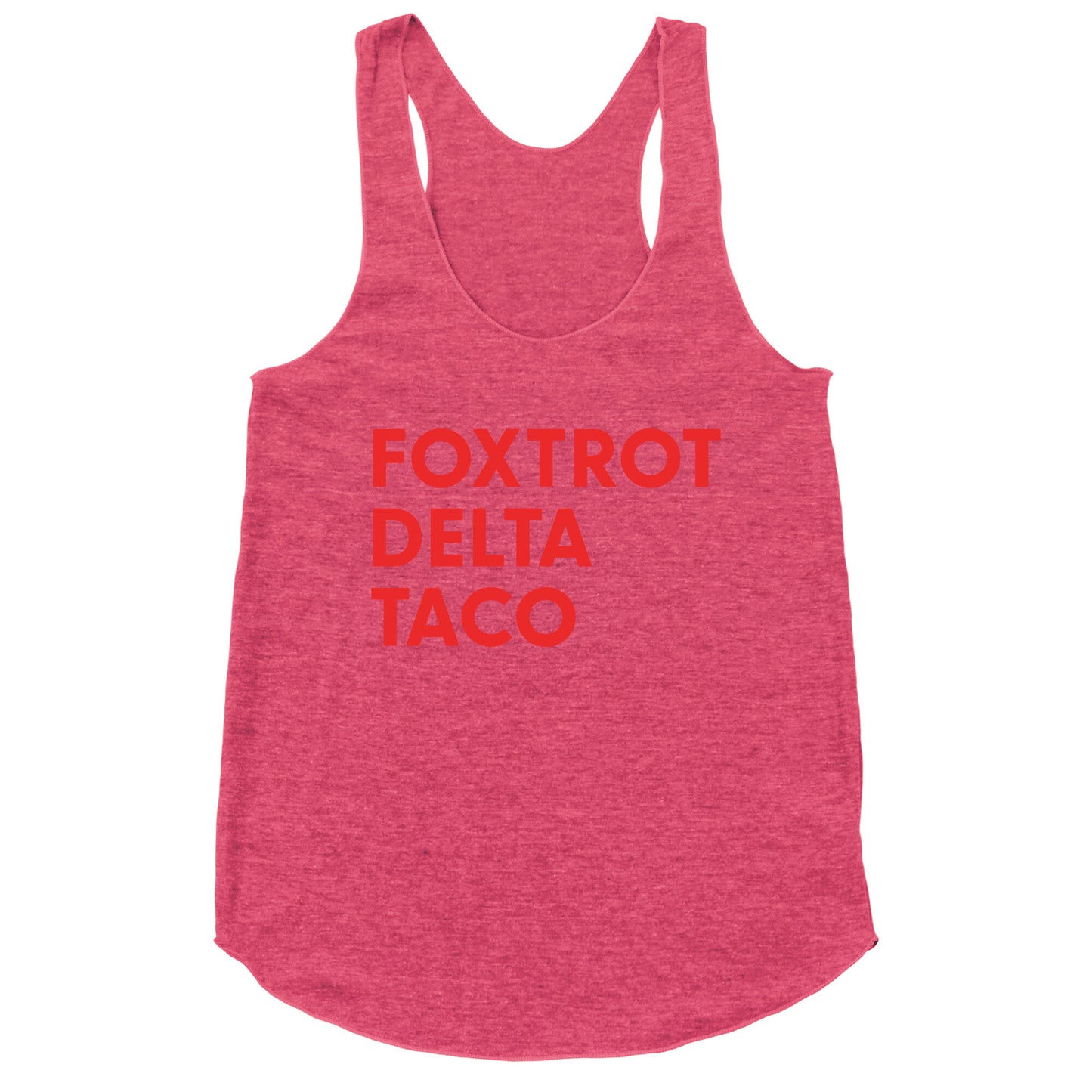 Foxtrot Delta Taco Trump Racerback Tank