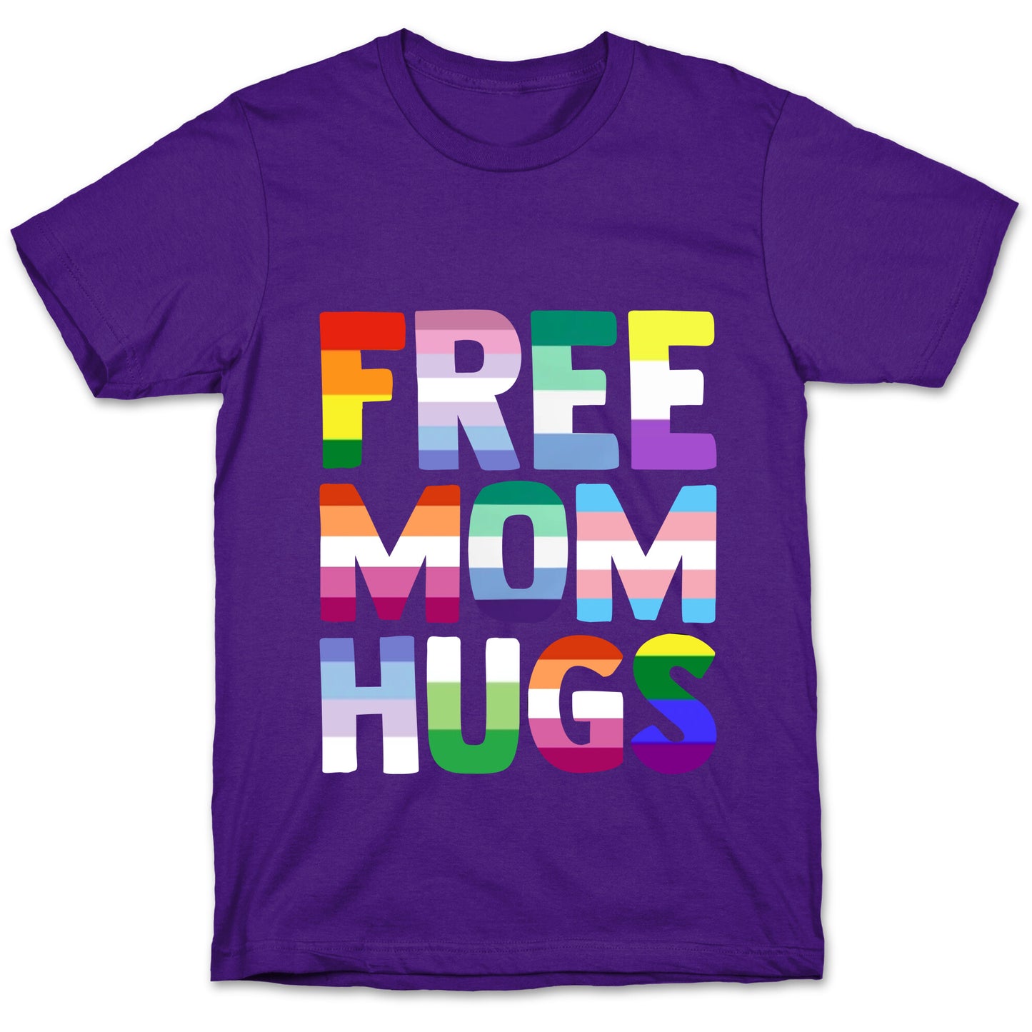 Free Mom Hugs Rainbow T-Shirt