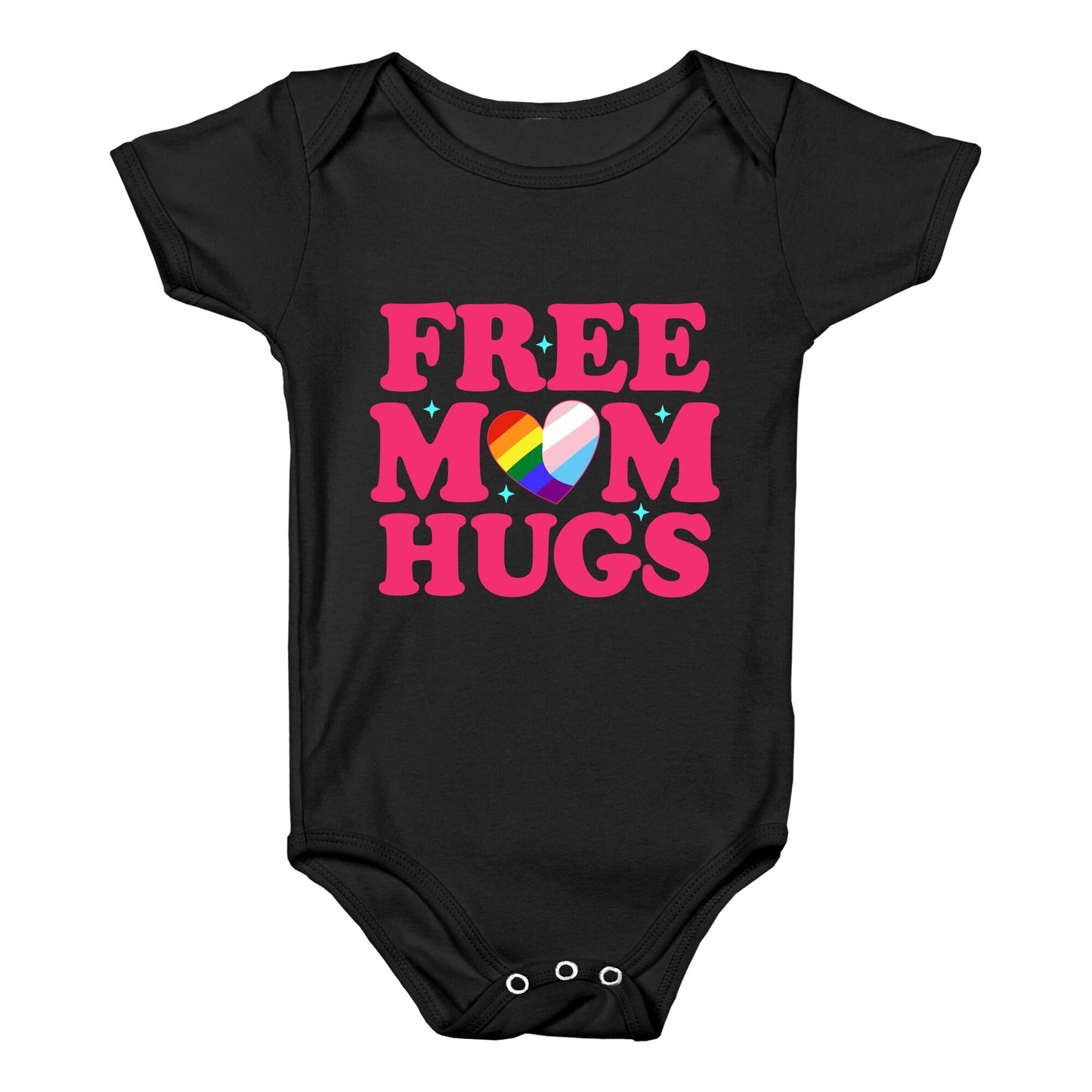 Free Mom Hugs Pride Baby One-Piece