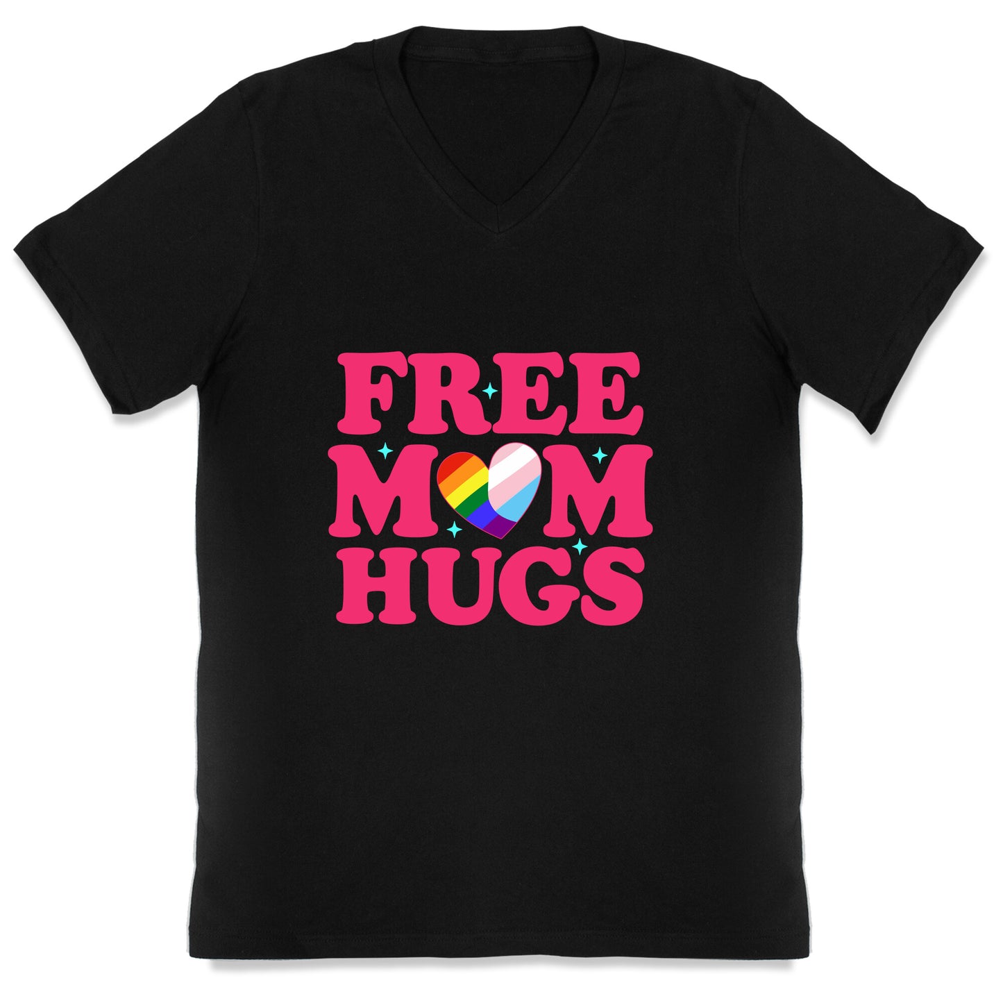 Free Mom Hugs Pride V-Neck