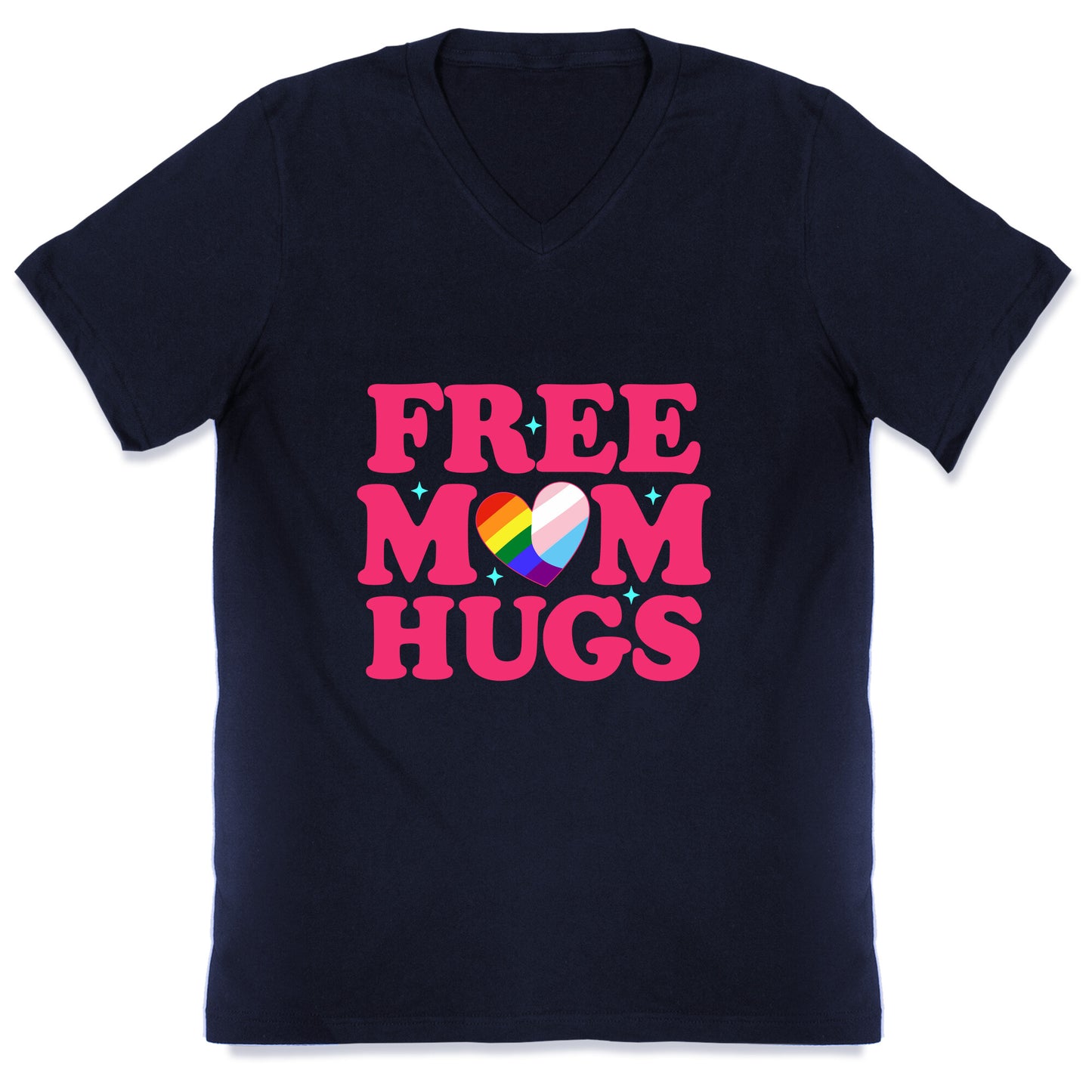 Free Mom Hugs Pride V-Neck