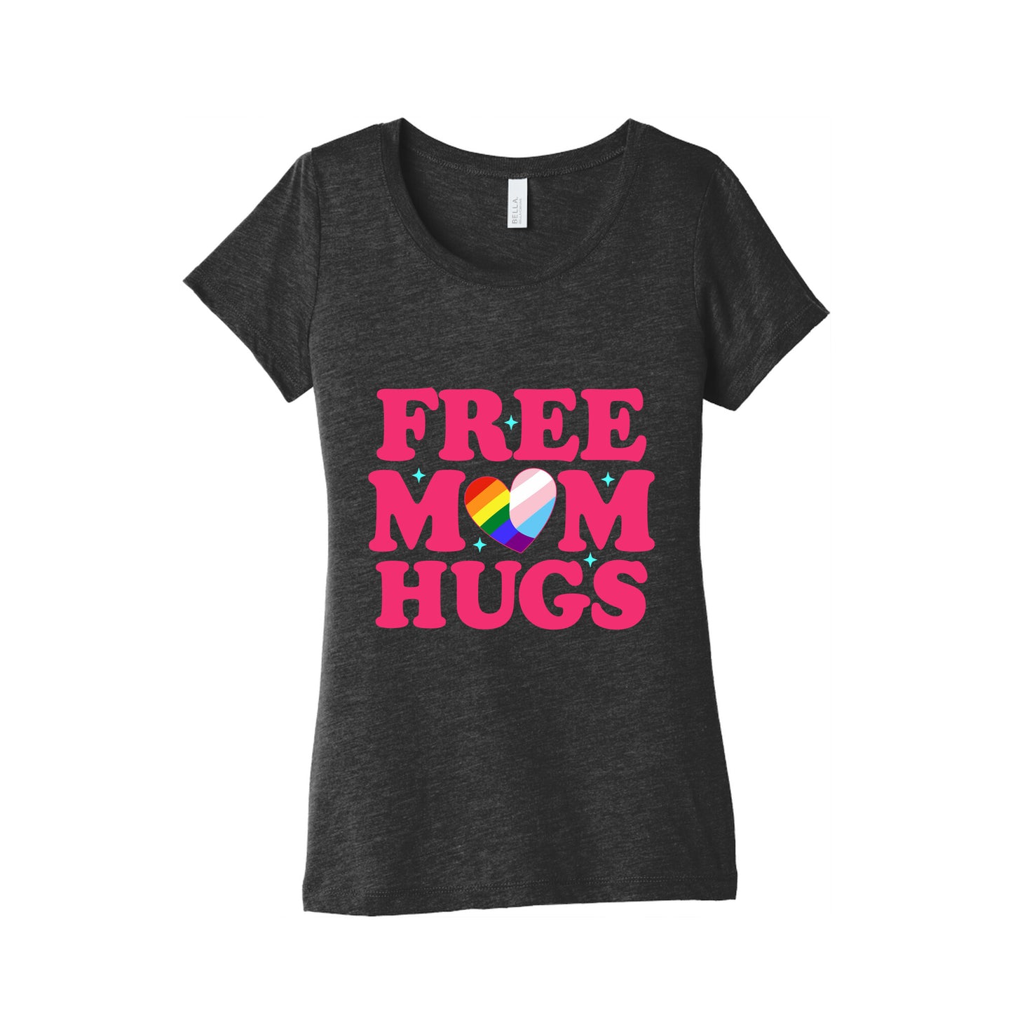 Free Mom Hugs Pride Womens Triblend Tee