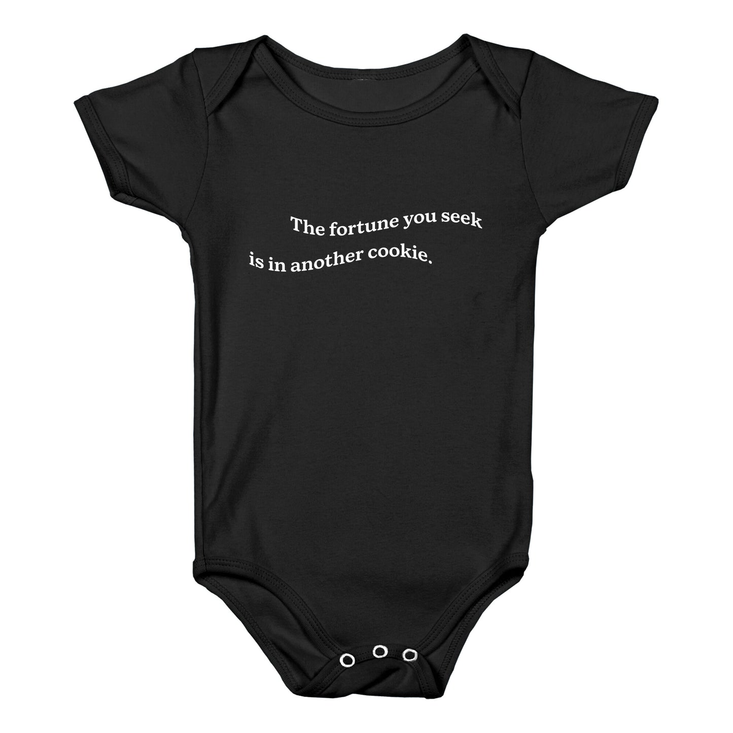 The Fortune You Seek is in Another Cookie Baby One-Piece