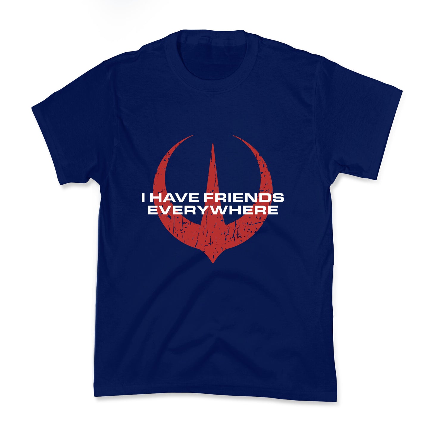 I Have Friends Everywhere Red Kids Tee