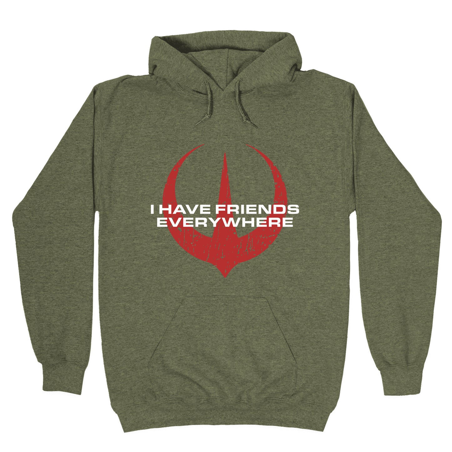 I Have Friends Everywhere Red Hoodie