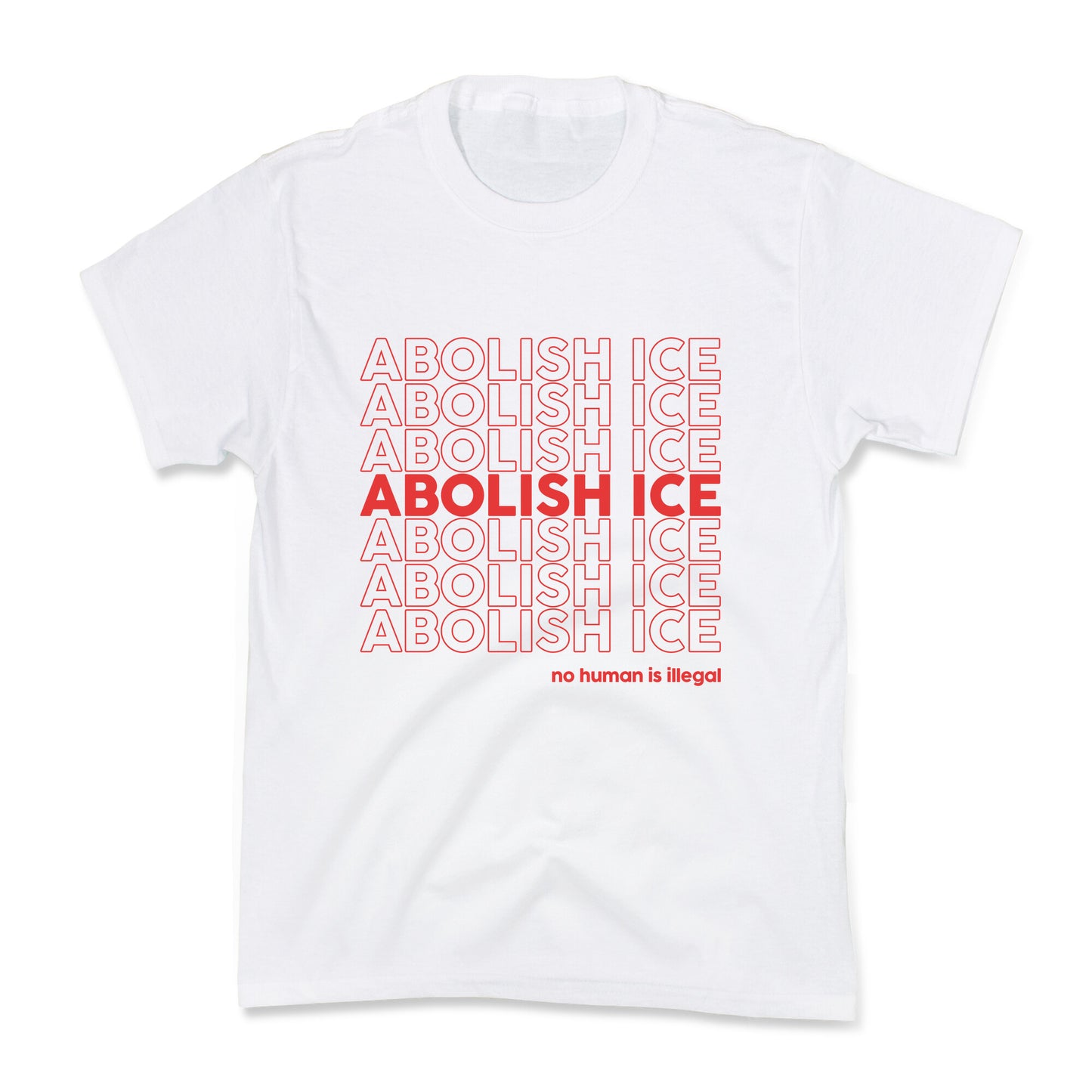 Abolish Ice Red Kids Tee