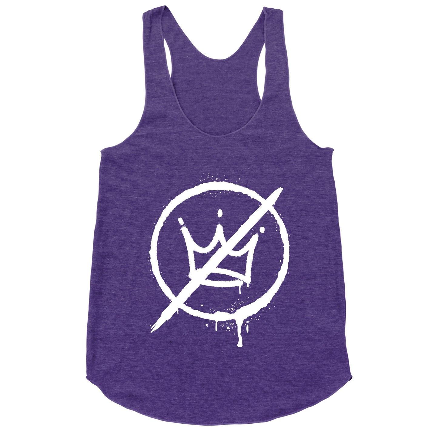 No Kings Crown Anti Trump Racerback Tank