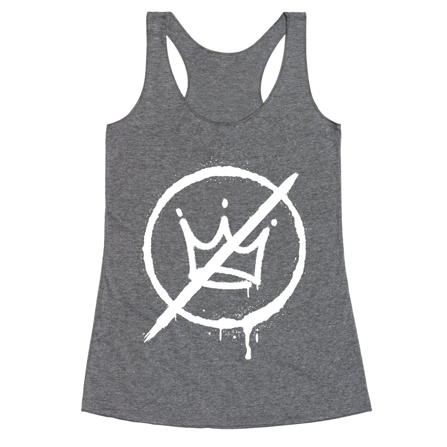 No Kings Crown Anti Trump Racerback Tank