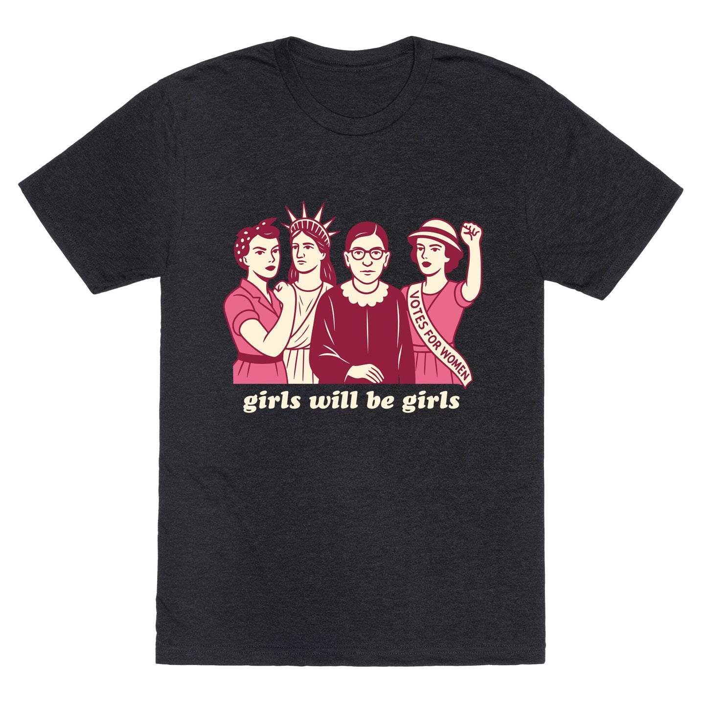 Girls Will Be Girls Fourth of July Unisex Triblend Tee