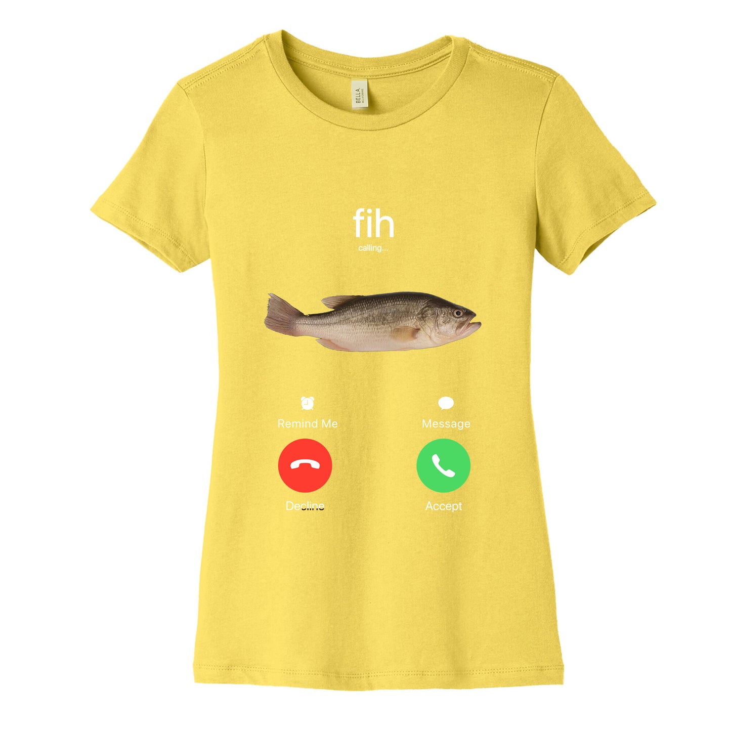 Fih Calling Me Womens Cotton Tee