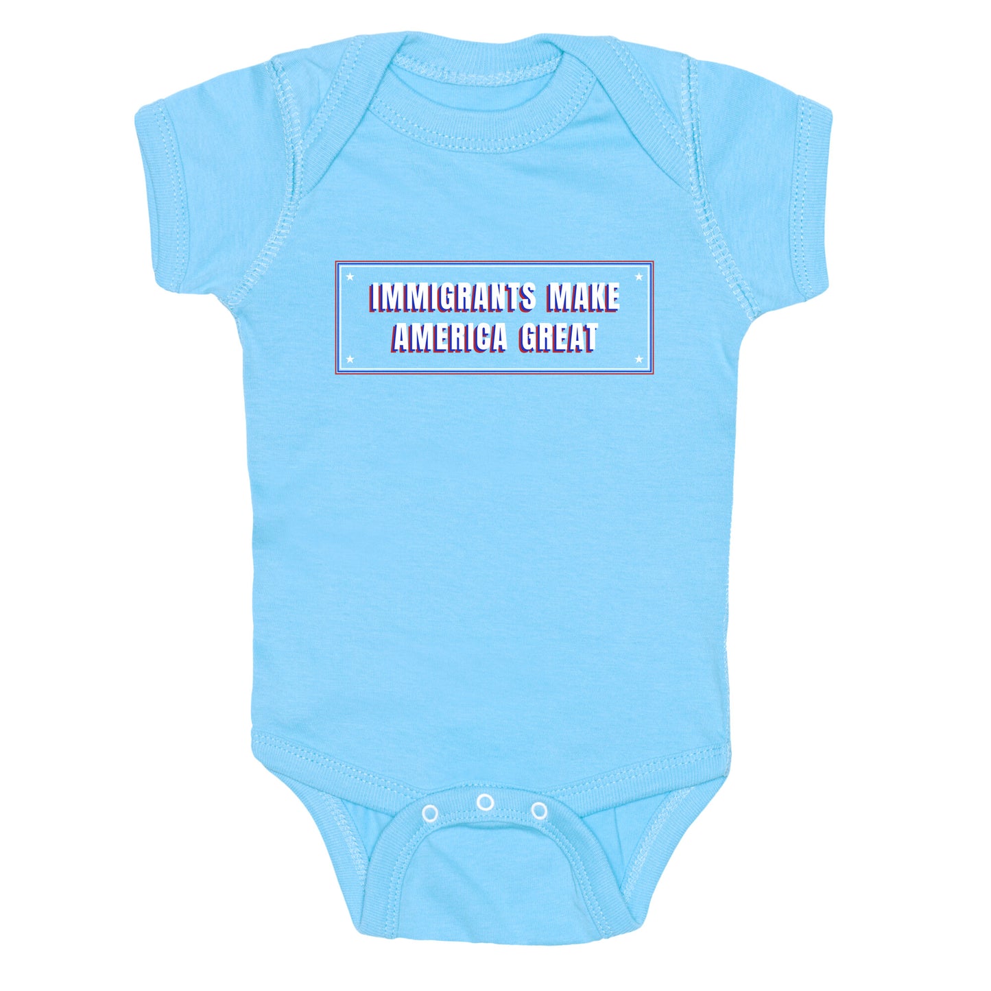 Immigrants Make America Great Anti Trump Baby One-Piece