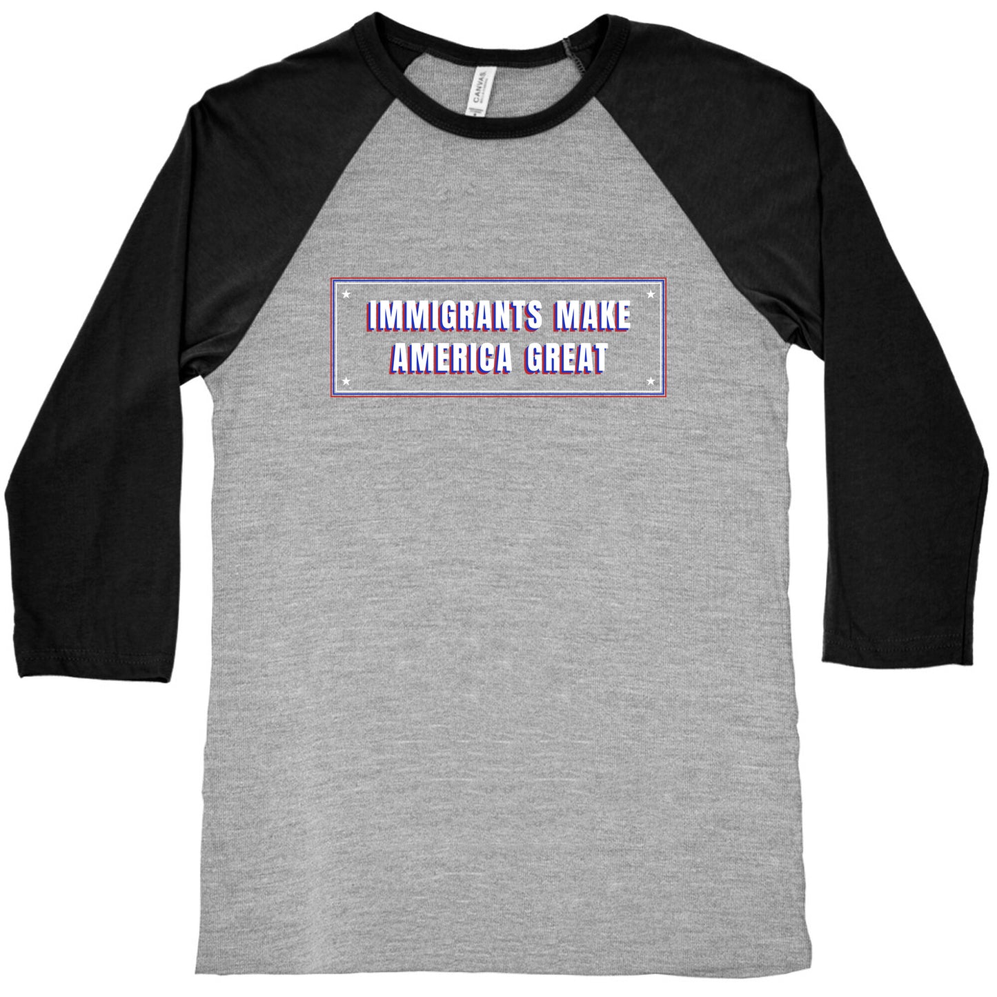 Immigrants Make America Great Anti Trump Baseball Tee