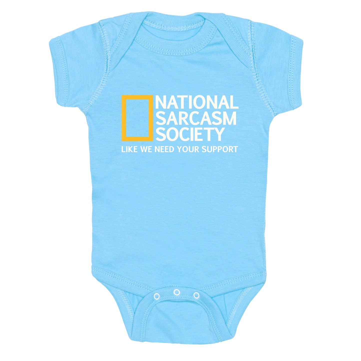 National Sarcasm Society Baby One-Piece