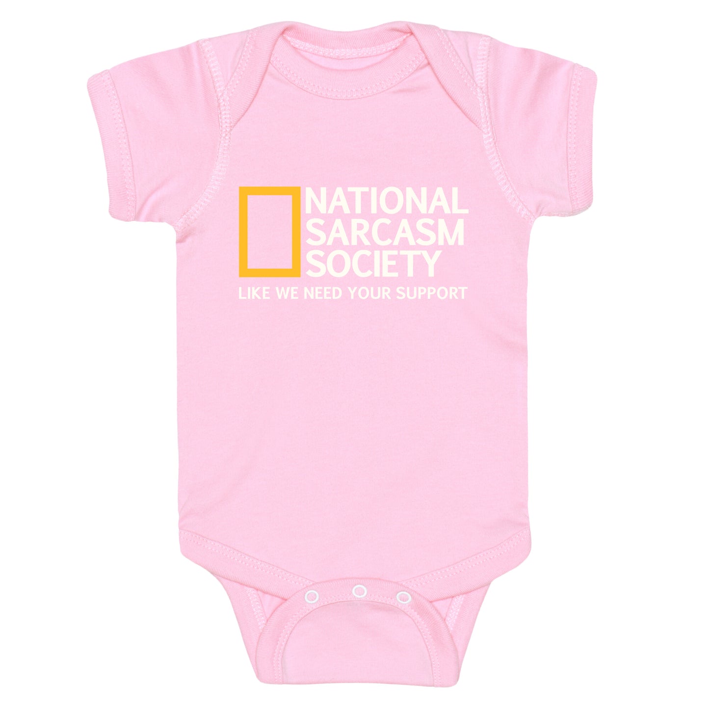 National Sarcasm Society Baby One-Piece