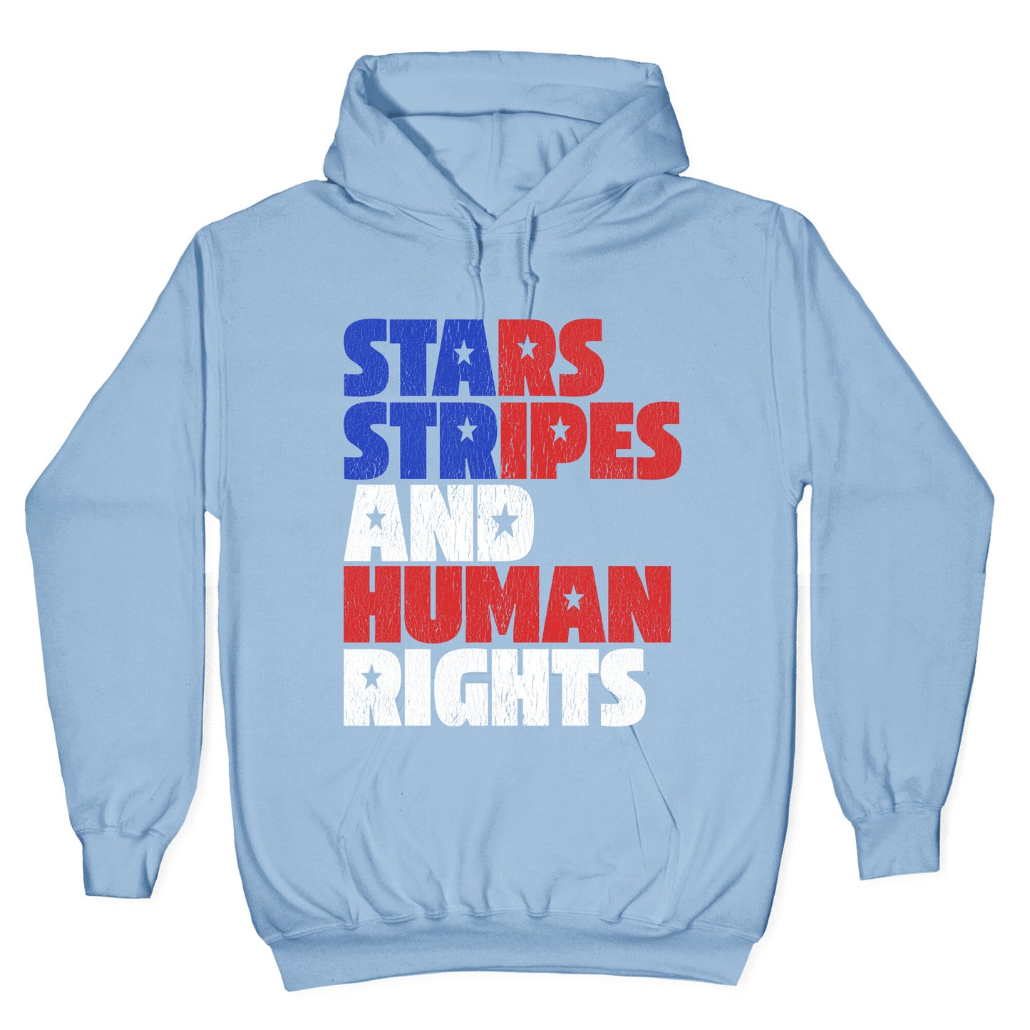 Starts Stripes Human Rights July 4th Hoodie