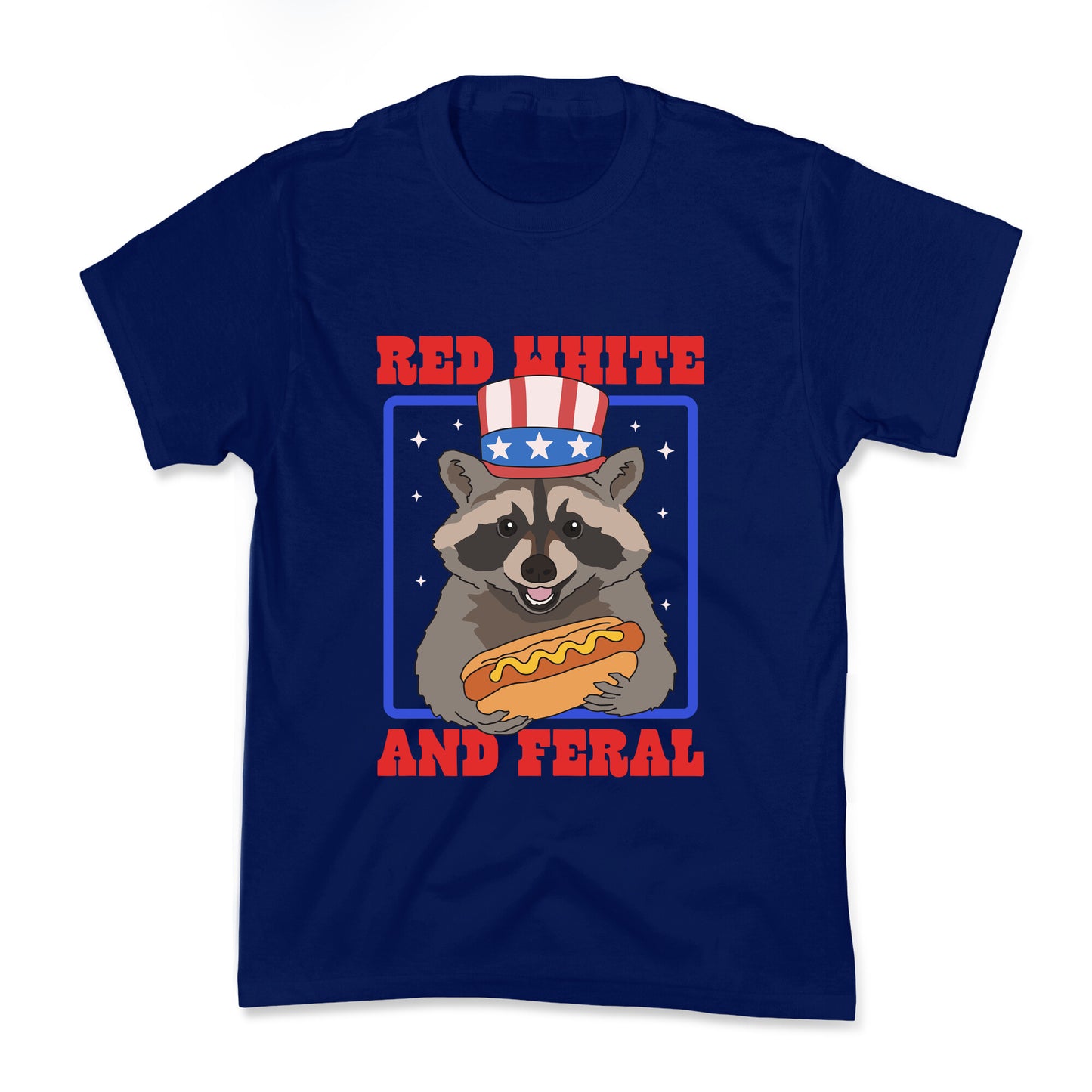 Red White And Feral Kids Tee