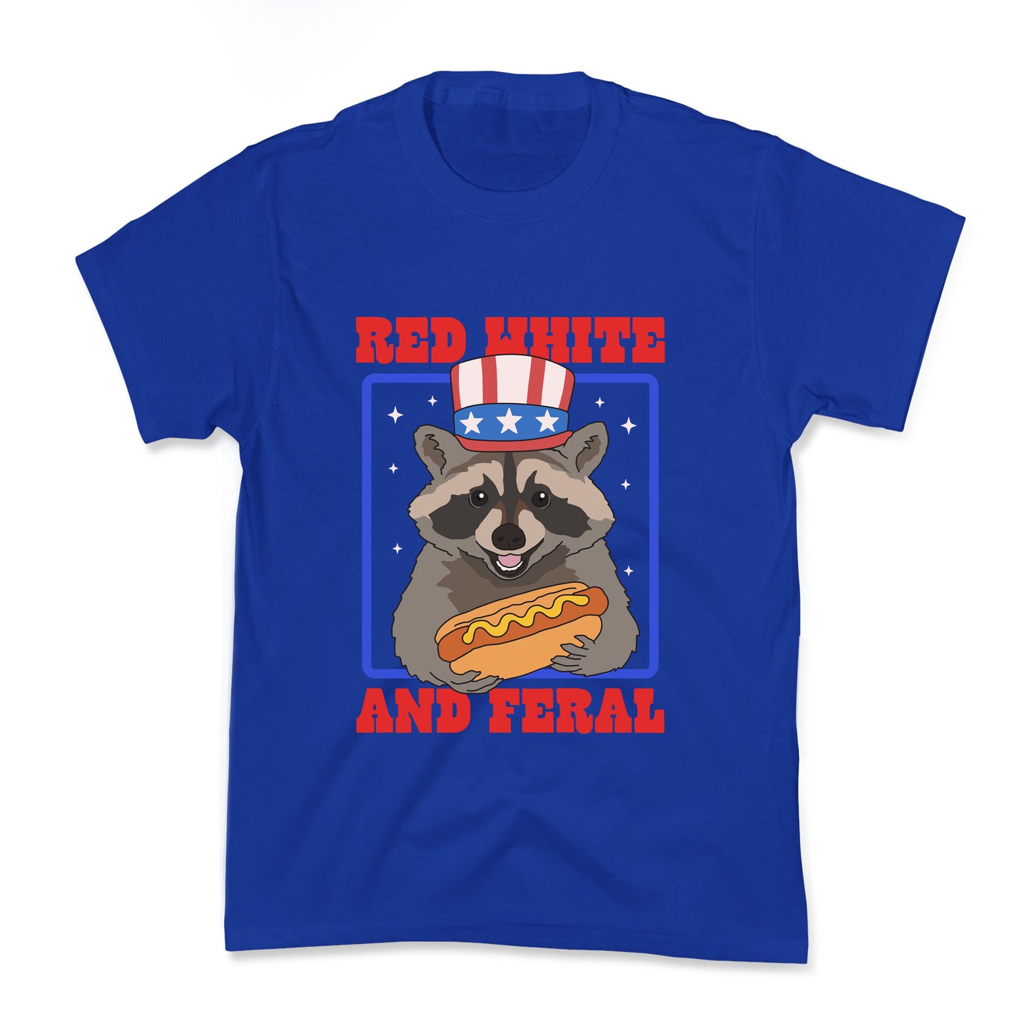 Red White And Feral Kids Tee