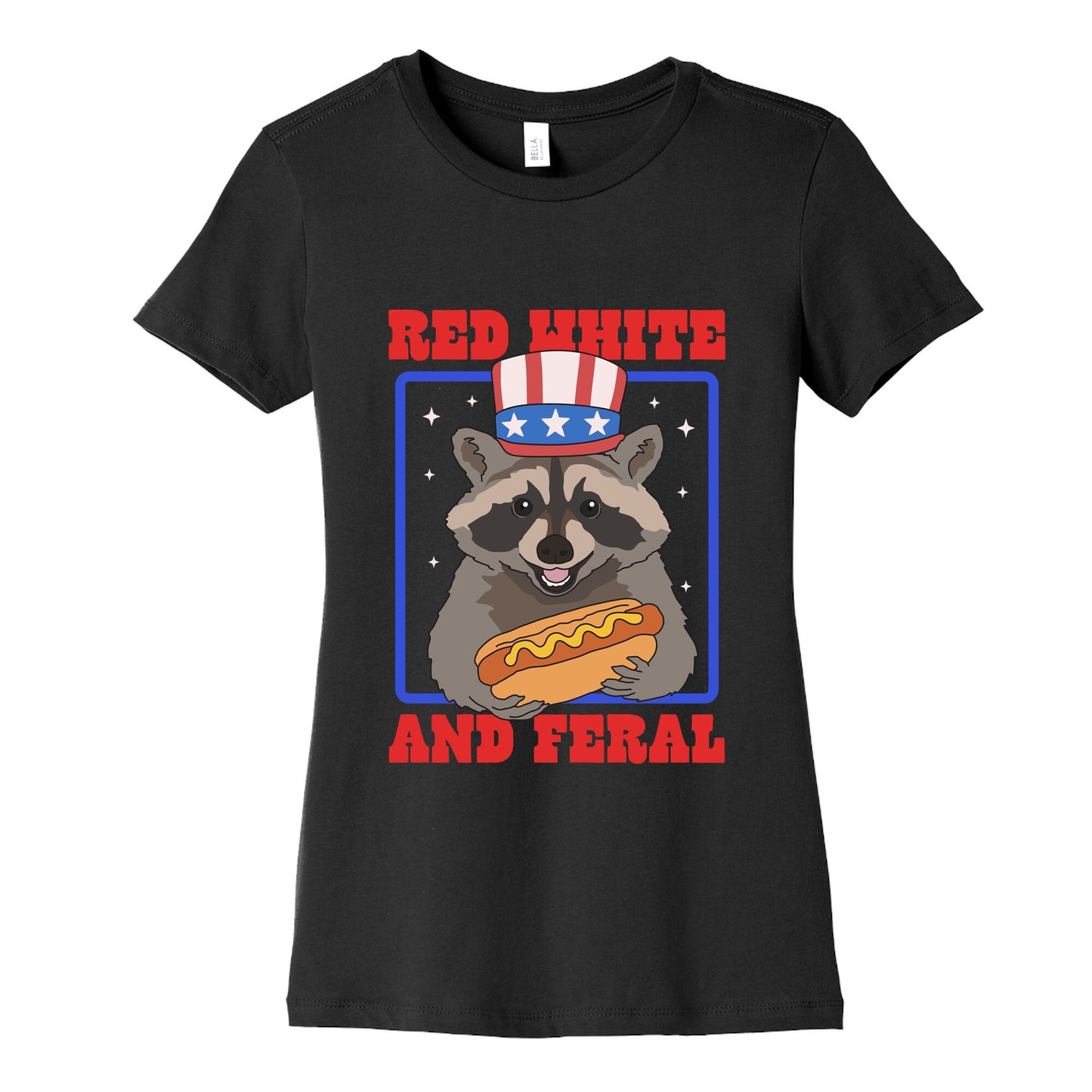Red White And Feral Womens Cotton Tee