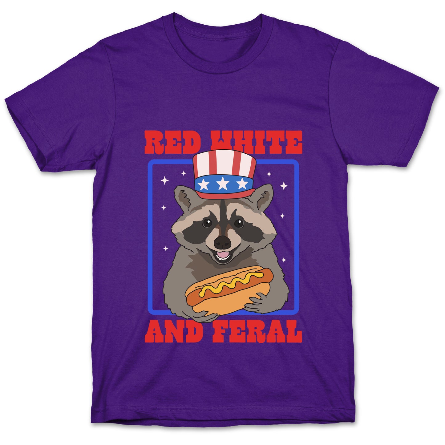 Red White And Feral T-Shirt