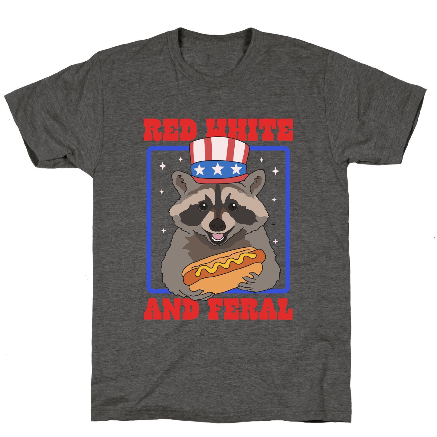 Red White And Feral Unisex Triblend Tee