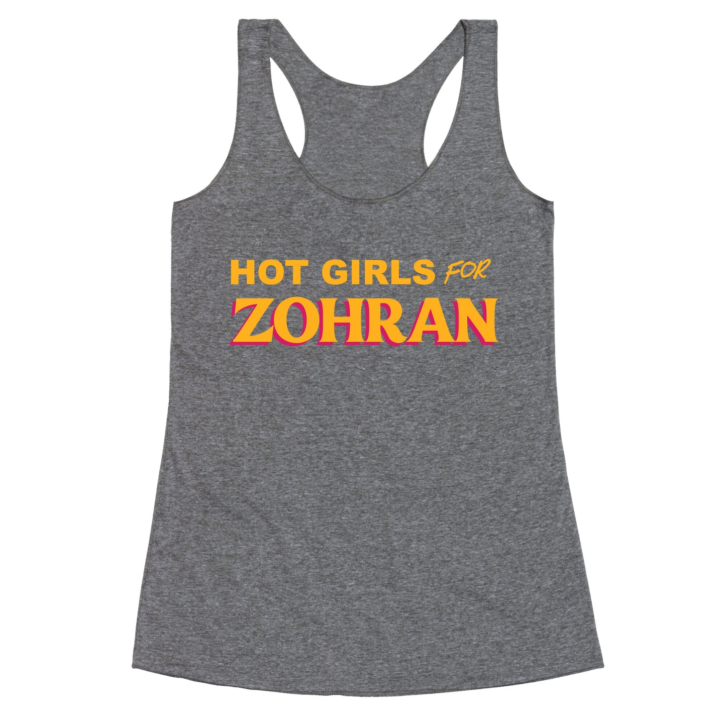 Hot Girls For Zohran Racerback Tank