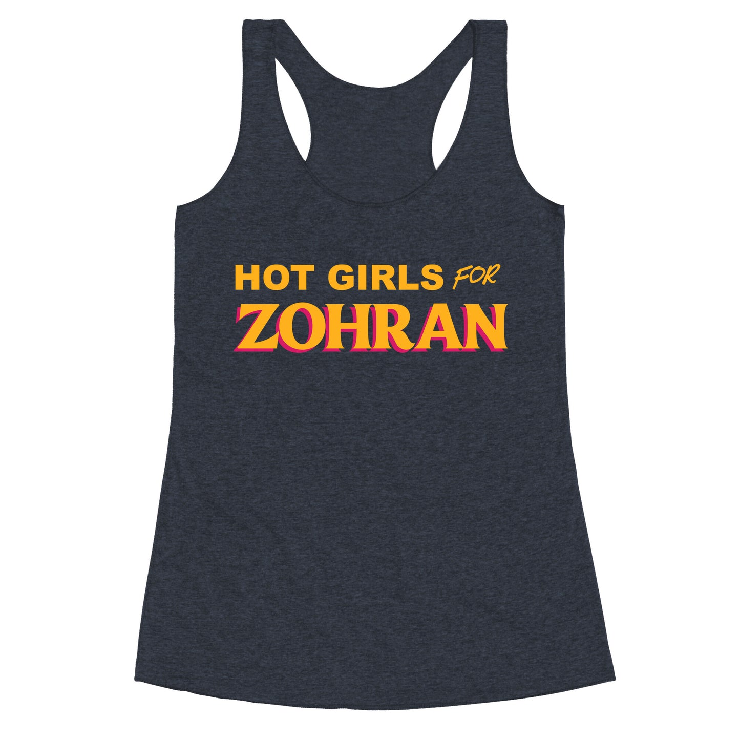 Hot Girls For Zohran Racerback Tank