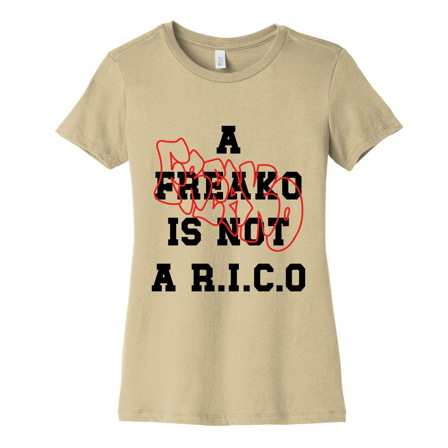 A Freako Is Not A Rico Womens Cotton Tee