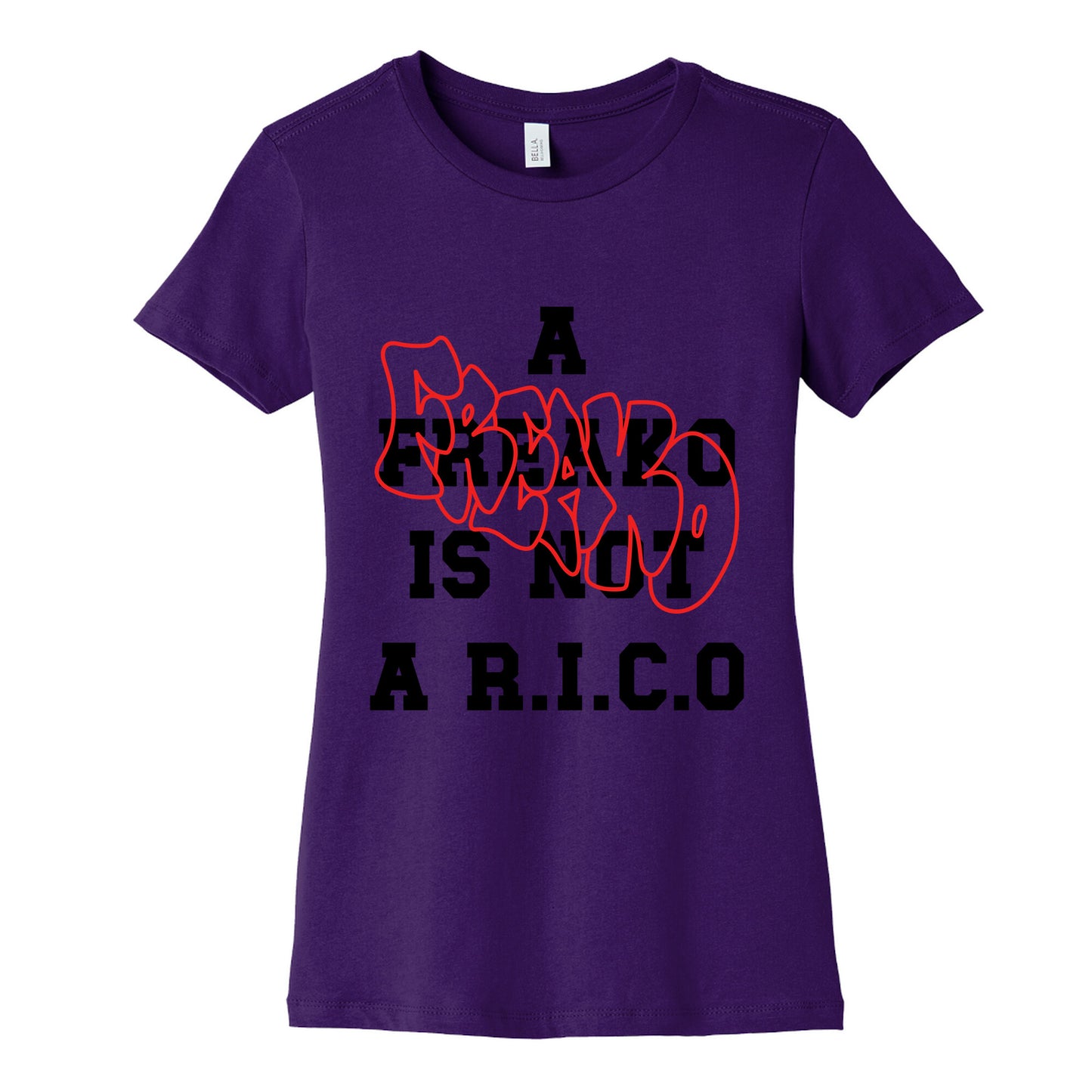 A Freako Is Not A Rico Womens Cotton Tee