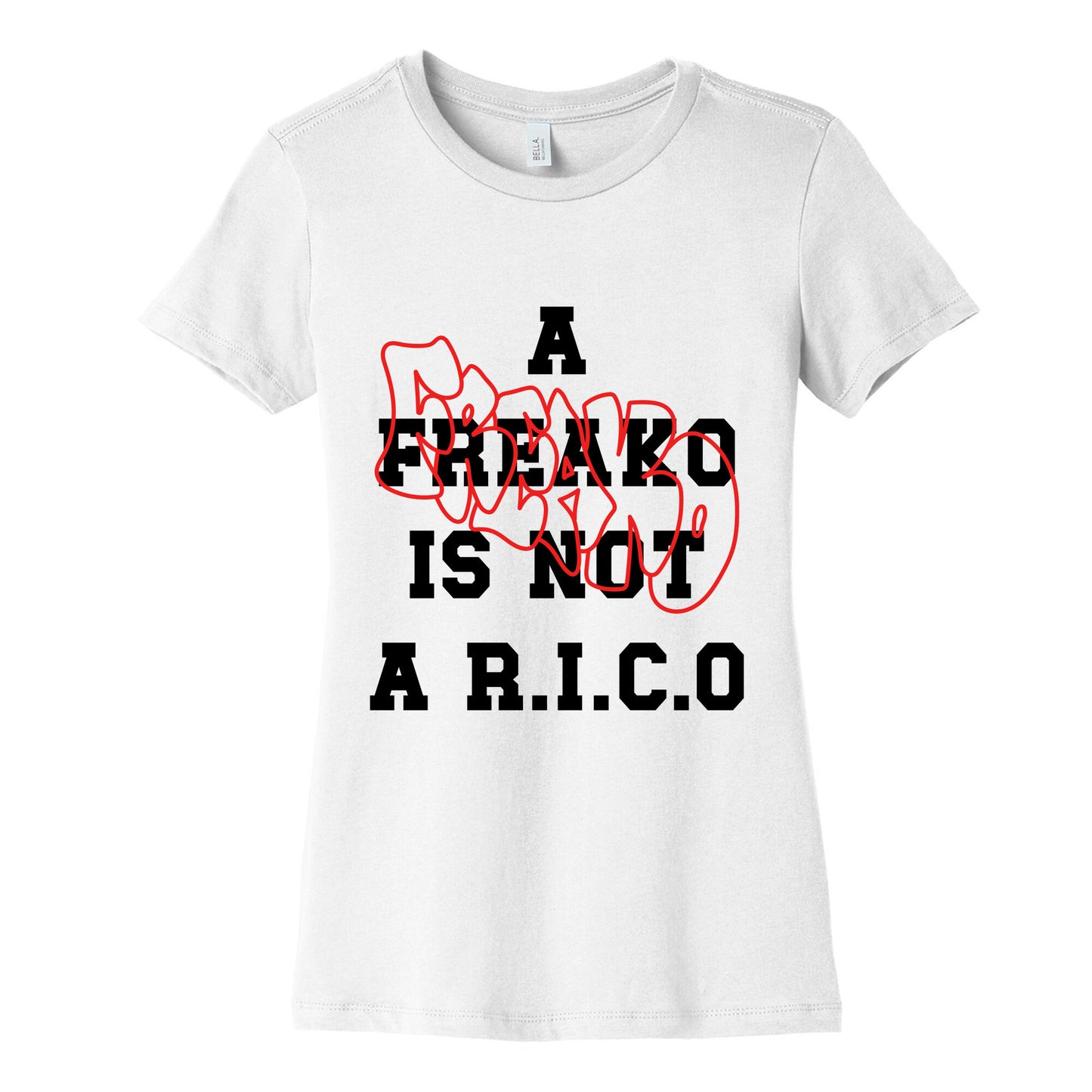 A Freako Is Not A Rico Womens Cotton Tee