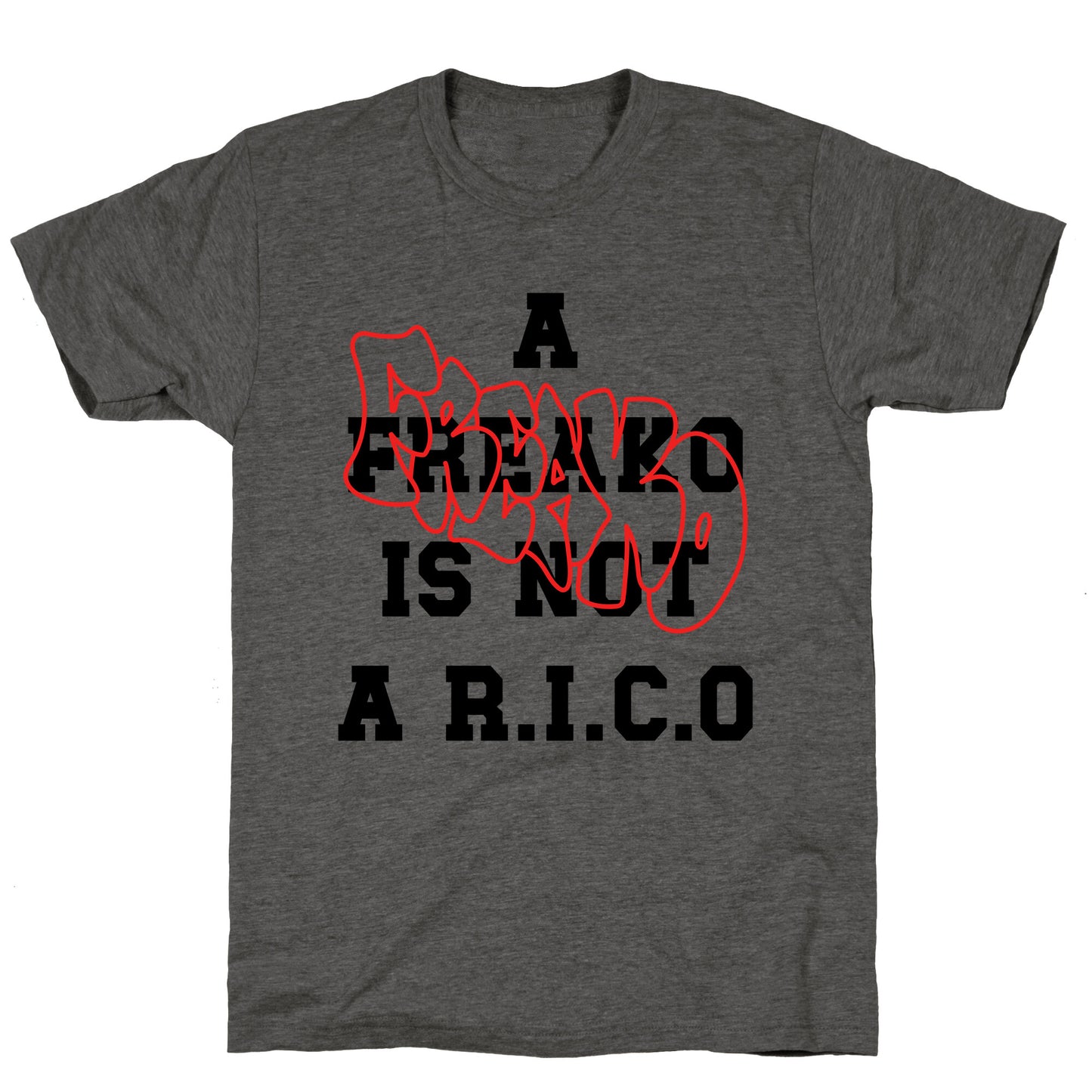 A Freako Is Not A Rico Unisex Triblend Tee