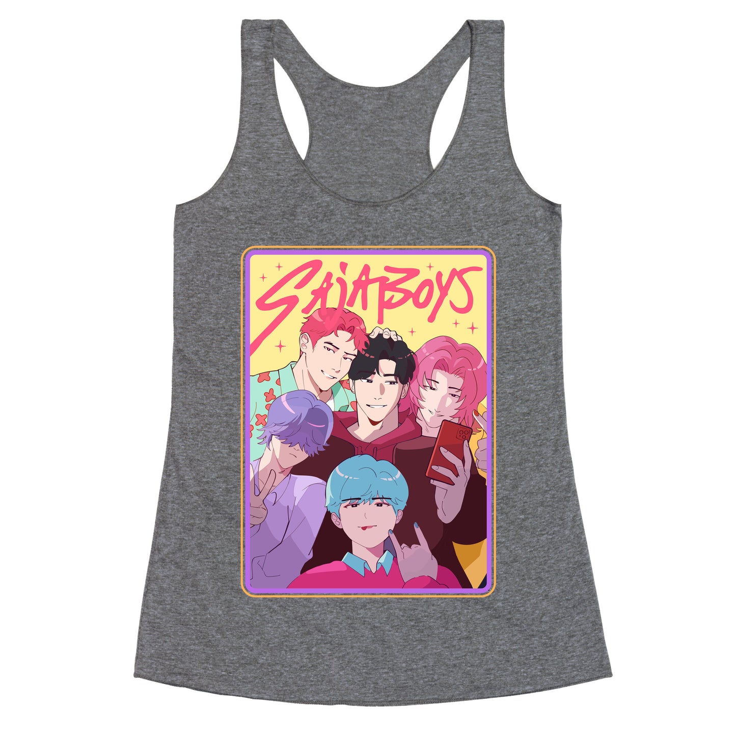 Sajaboys Kpop Demon Hunters Racerback Tank
