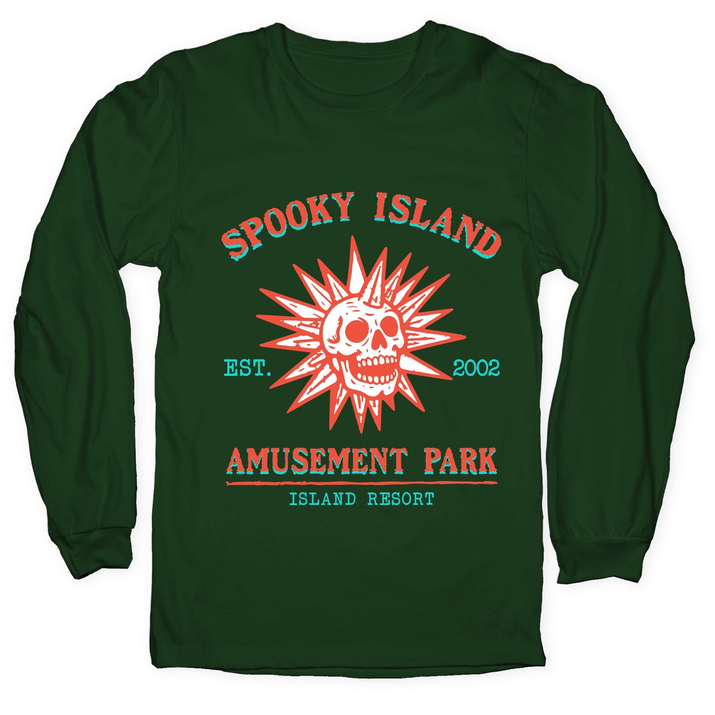 Spooky Island Retro Longsleeve Tee