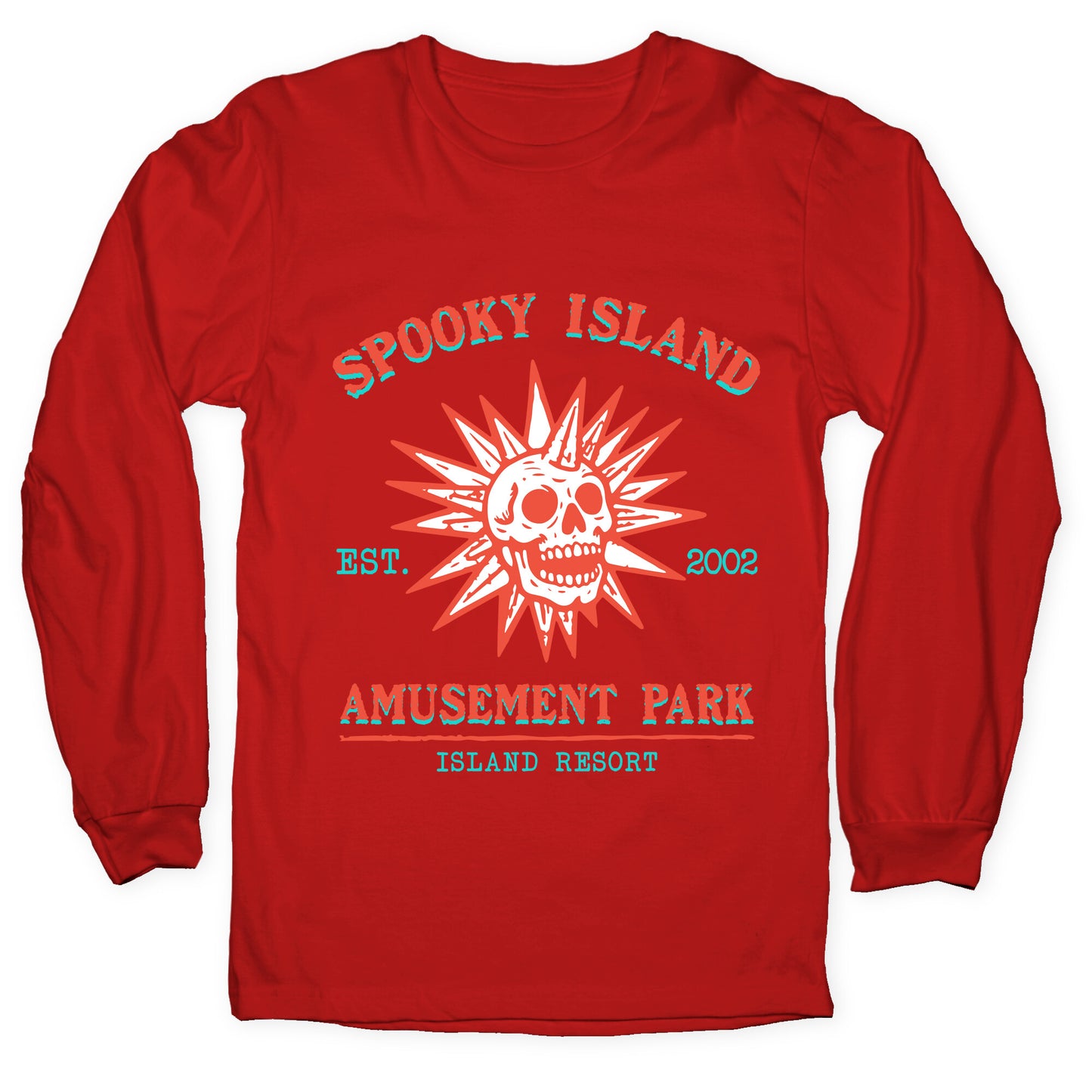 Spooky Island Retro Longsleeve Tee