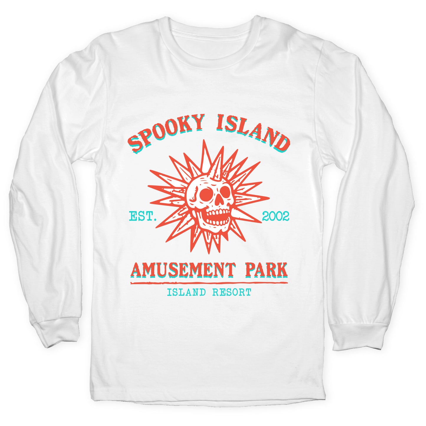 Spooky Island Retro Longsleeve Tee