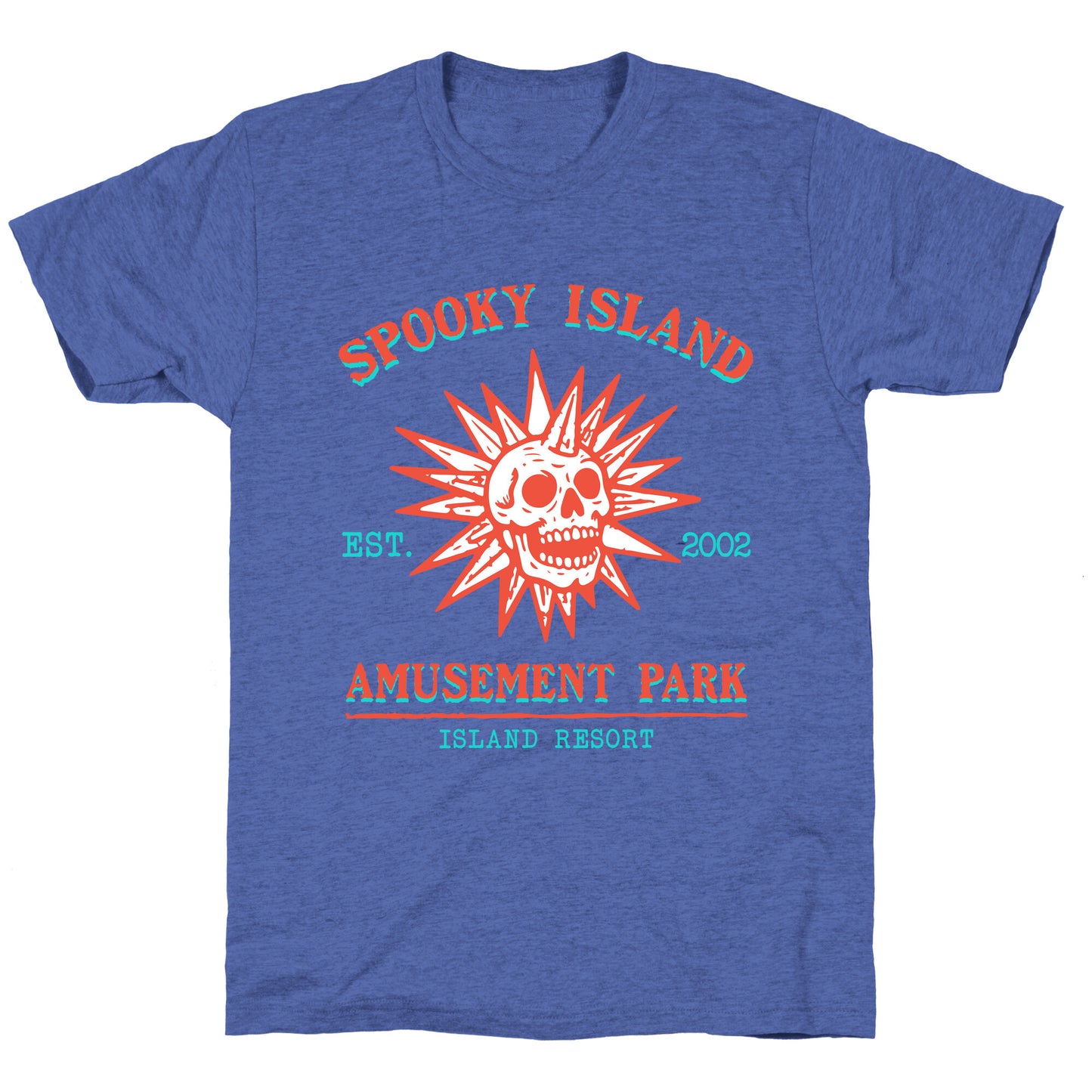 Spooky Island Retro Unisex Triblend Tee