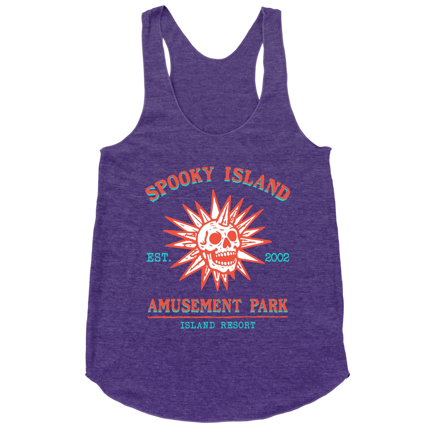 Spooky Island Retro Racerback Tank