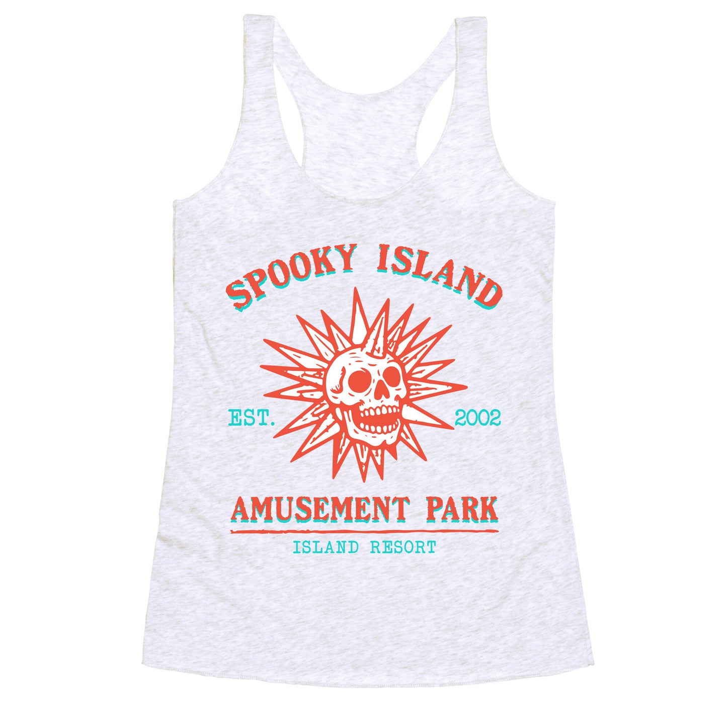 Spooky Island Retro Racerback Tank