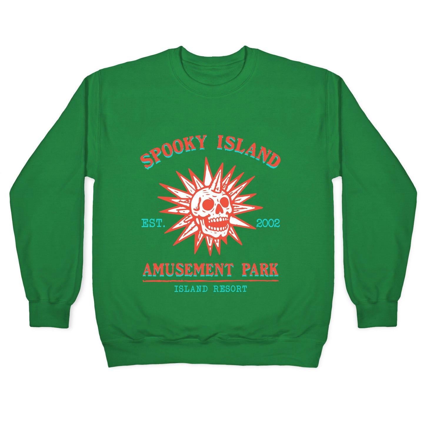Spooky Island Retro Crewneck Sweatshirt