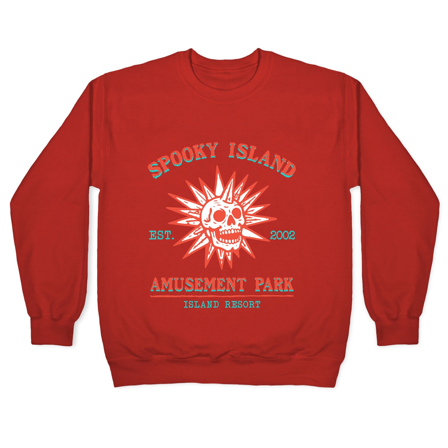 Spooky Island Retro Crewneck Sweatshirt