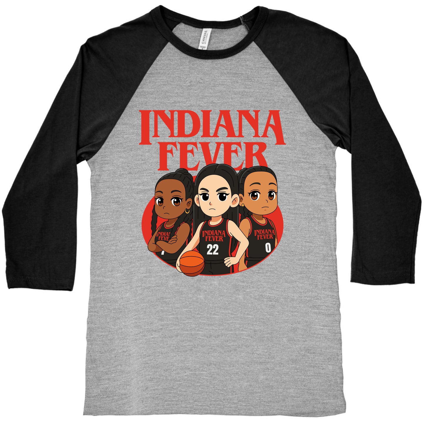 Indiana Fever Stranger Things Baseball Tee