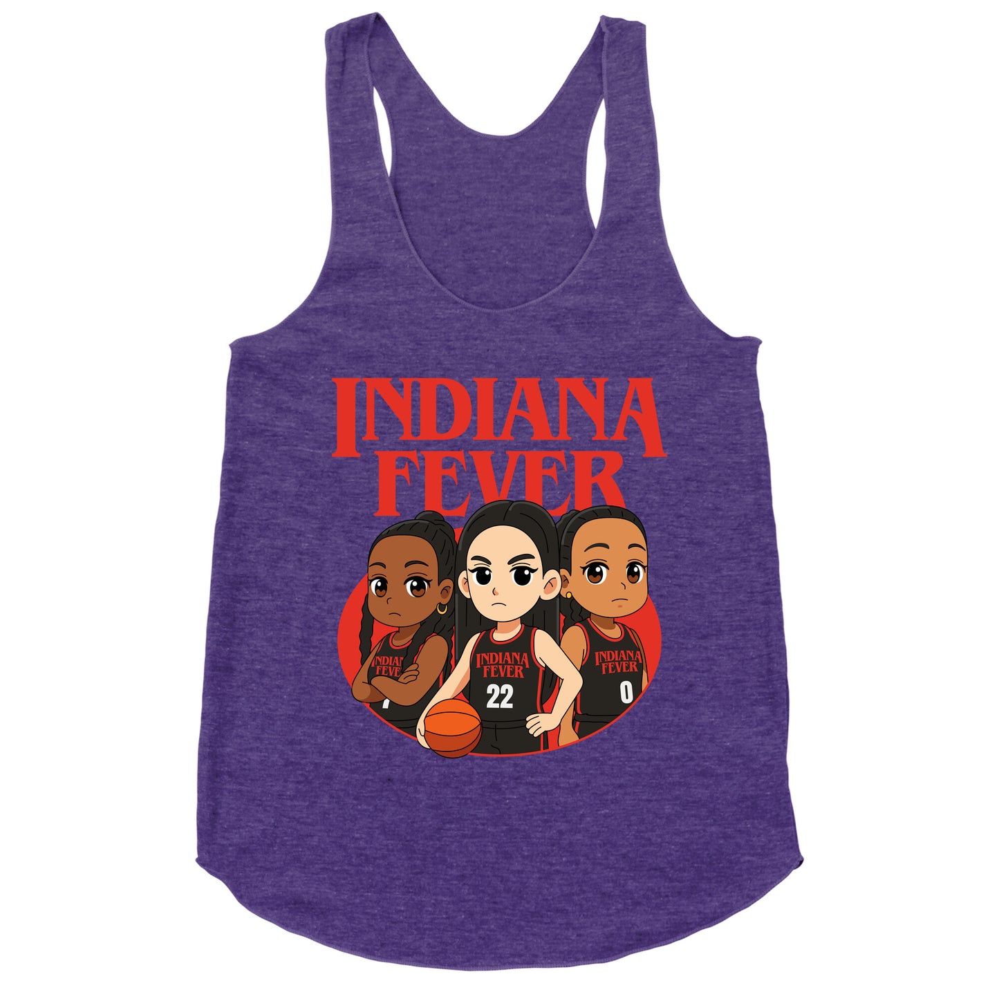 Indiana Fever Stranger Things Racerback Tank