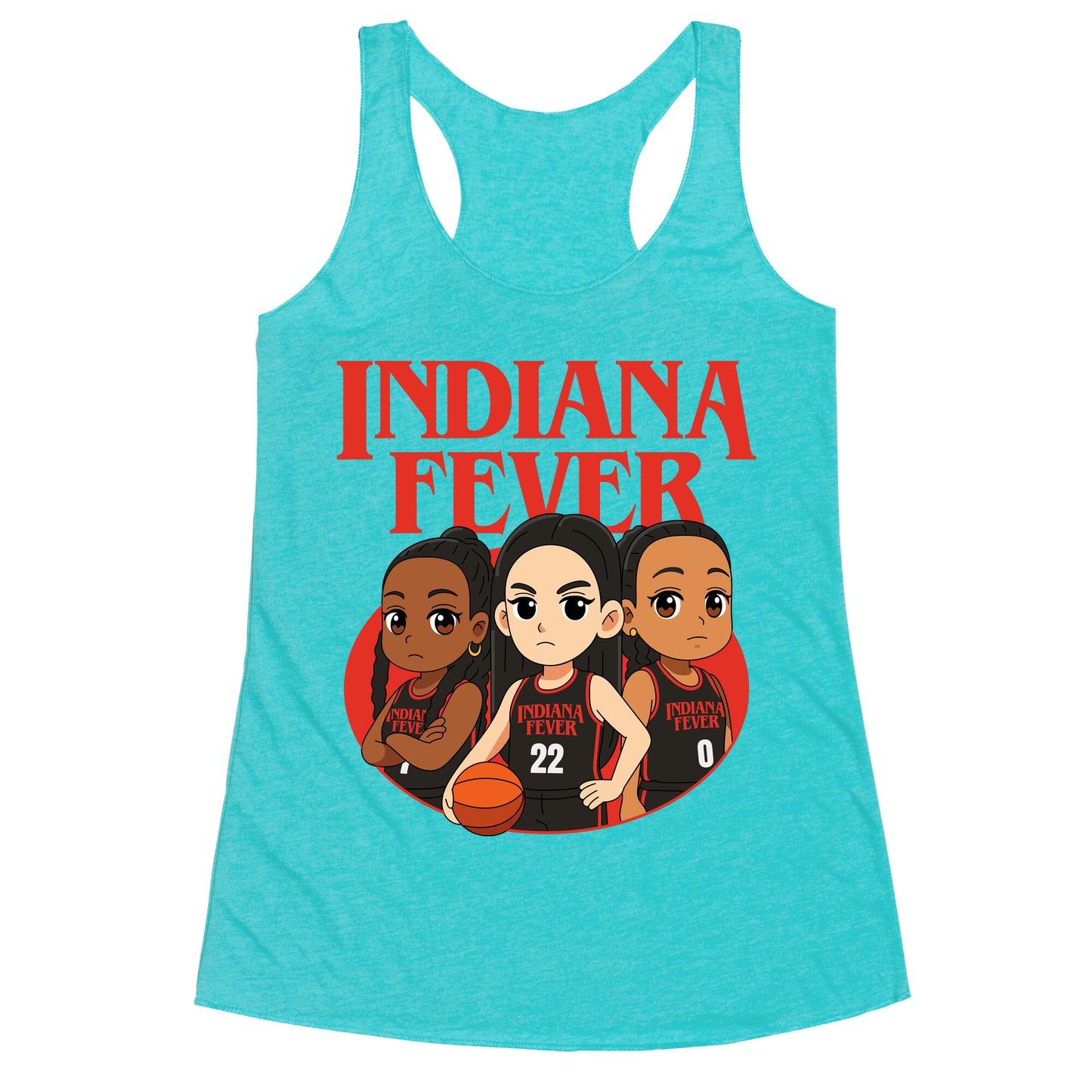 Indiana Fever Stranger Things Racerback Tank